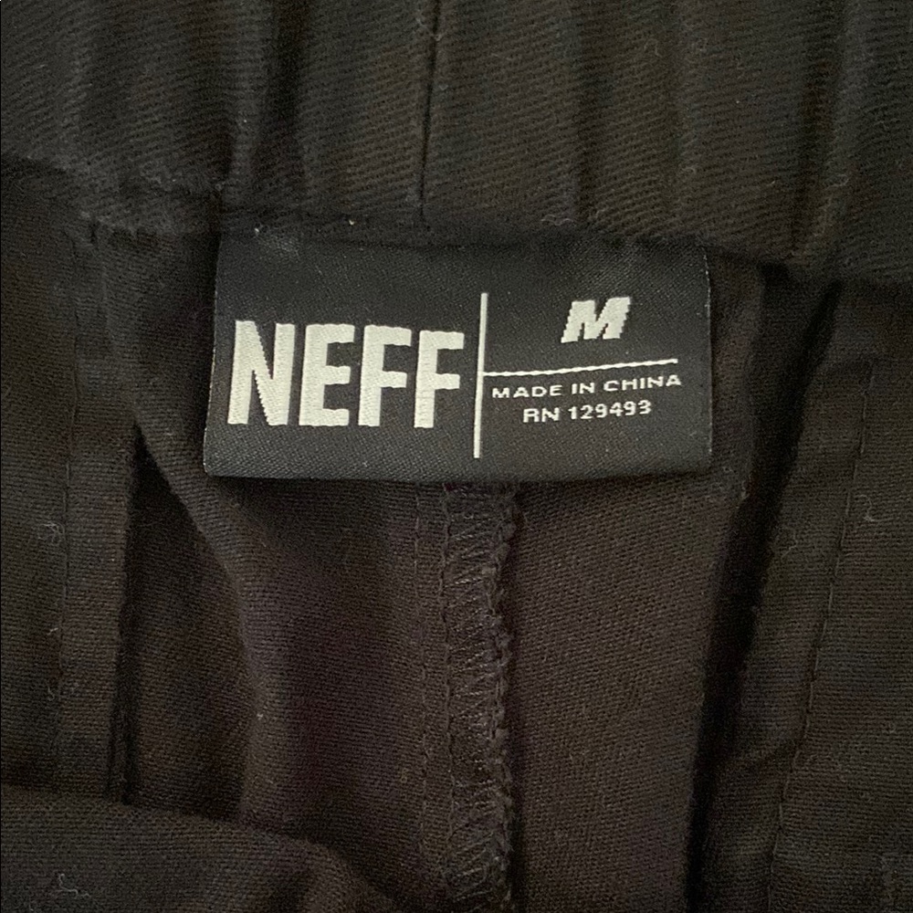 Neff Black Drawstring Shorts - Picture 2 of 4